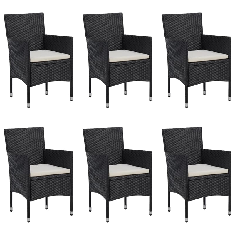 vidaXL Dining Set in Black