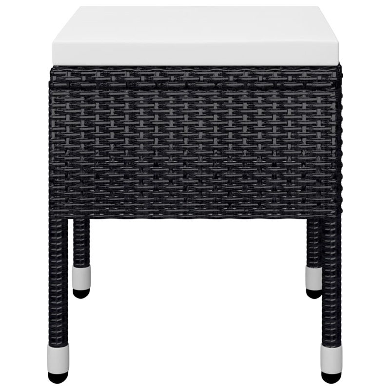 vidaXL Dining Set in Black/Cream/Natural Wood