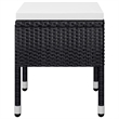 vidaXL Dining Set in Black/Cream/Natural Wood