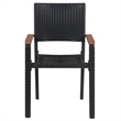 vidaXL Dining Set in Black & in Brown