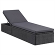 vidaXL Dining Set in Black/Dark Gray Cushions