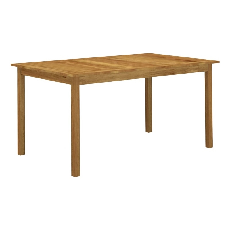 vidaXL Solid Acacia Wood Large Garden Dining Set in Black
