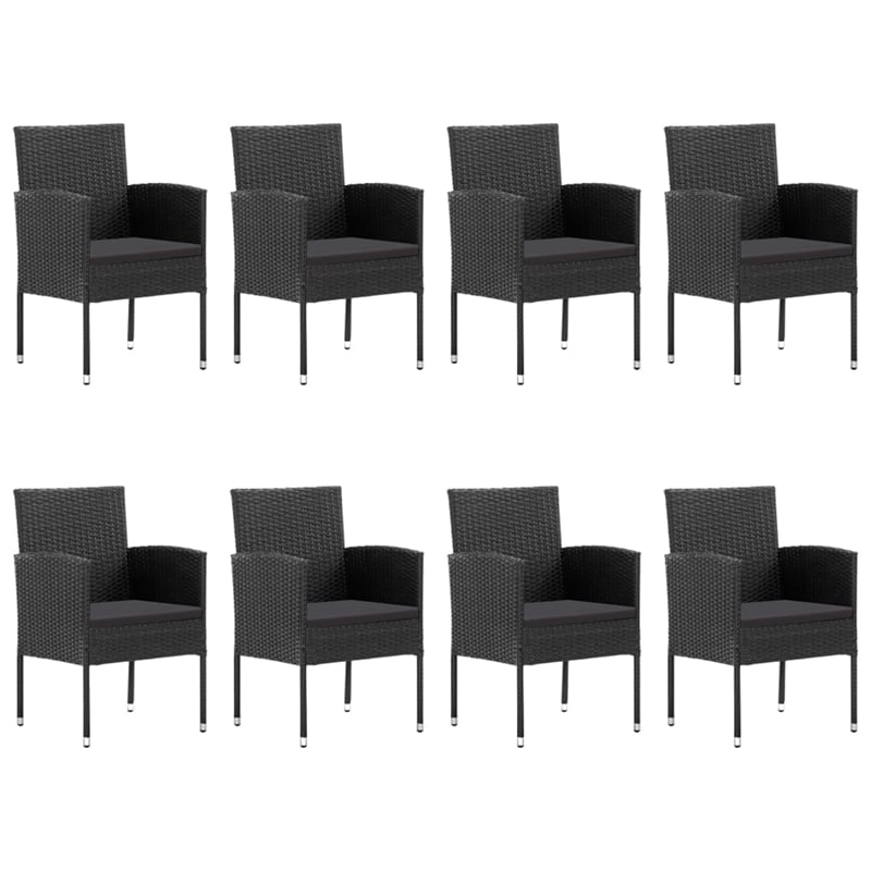 vidaXL Dining Set in Black