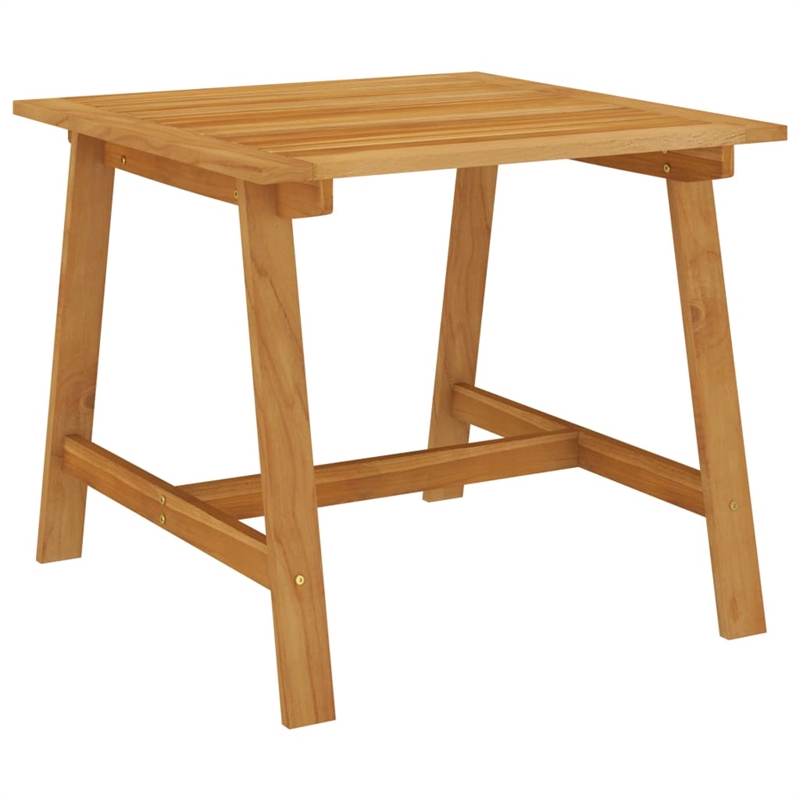 vidaXL Solid Acacia Wood Medium Durable Garden Dining Set in Black