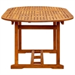 vidaXL Solid Acacia Wood/PE Rattan 7-Piece Set Dining Set in Black