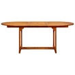 vidaXL Solid Acacia Wood Medium Expandable Dining Set in Gray