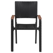 vidaXL Dining Set in Brown and Black