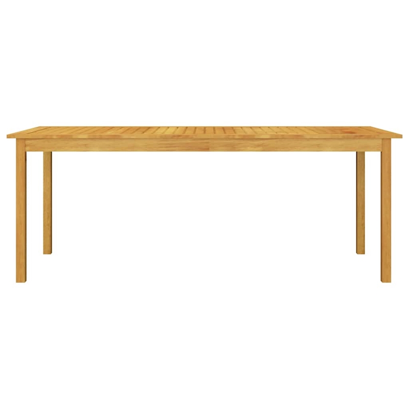 vidaXL Solid Acacia Wood Large Dining Set in Gray/Dark Gray