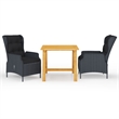 vidaXL Dining Set in Dark Gray