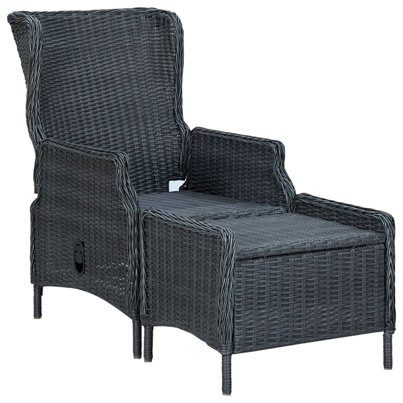 vidaXL Solid Acacia Wood Medium Dining Set in Dark Gray