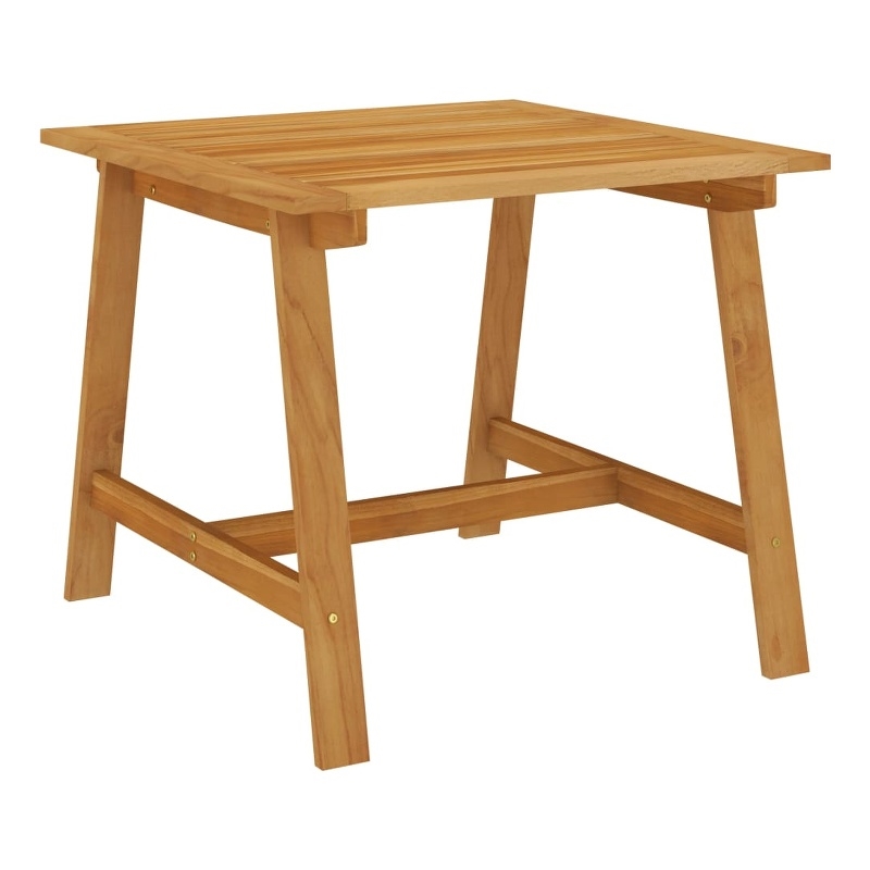 vidaXL Solid Acacia Wood Medium Dining Set in Dark Gray