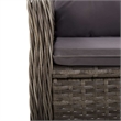 vidaXL Solid Acacia Wood Standard Ergonomic Dining Set in Gray
