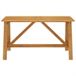 vidaXL Solid Acacia Wood Standard Ergonomic Dining Set in Gray