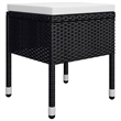 vidaXL Dining Set in Black Chair With Cream White Cushion