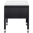 vidaXL Dining Set in Black Chair With Cream White Cushion