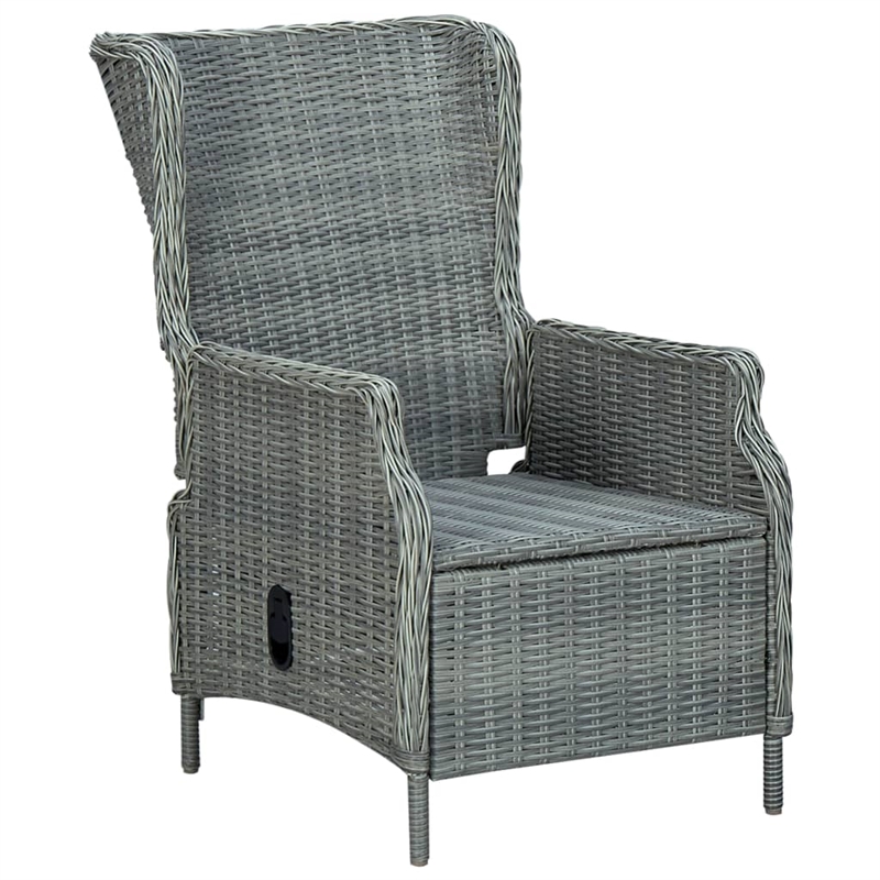 vidaXL Dining Set in Light Gray and Black