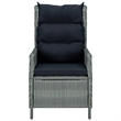vidaXL Dining Set in Light Gray and Black