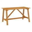 vidaXL Solid Acacia Wood Standard Dining Set in Light Gray