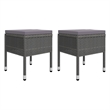 vidaXL Acacia Wood Large Ergonomic Dining Set in Gray