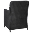 vidaXL Dining Set Table in Black/Cushion in Dark Gray