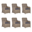 vidaXL Dining Set in Brown Solid Acacia Wood Large Dining Set