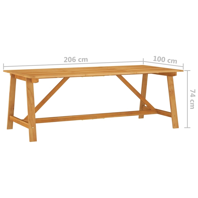 vidaXL Dining Set in Black and Wood