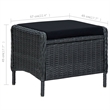 vidaXL Solid Acacia Wood Large Removable Covers Dining Set in Dark Gray
