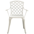 vidaXL Round Classic Outdoor Bistro Set in White