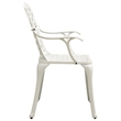 vidaXL Round Classic Outdoor Bistro Set in White