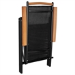 vidaXL Powder-Coated Aluminum Dining Set in Black
