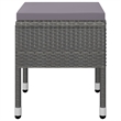 vidaXL Solid Acacia Wood Medium Durable Dining Set in Gray