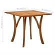 vidaXL Dining Set Table in Black/Chair in Black With Cream Cushions
