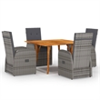 vidaXL Dining Set in Gray