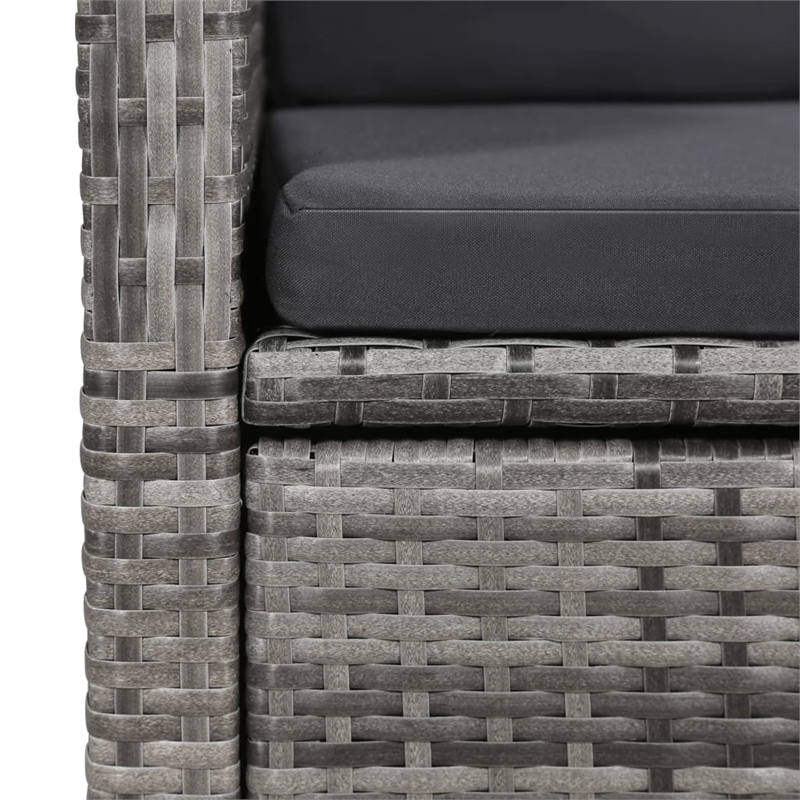 vidaXL Dining Set in Gray