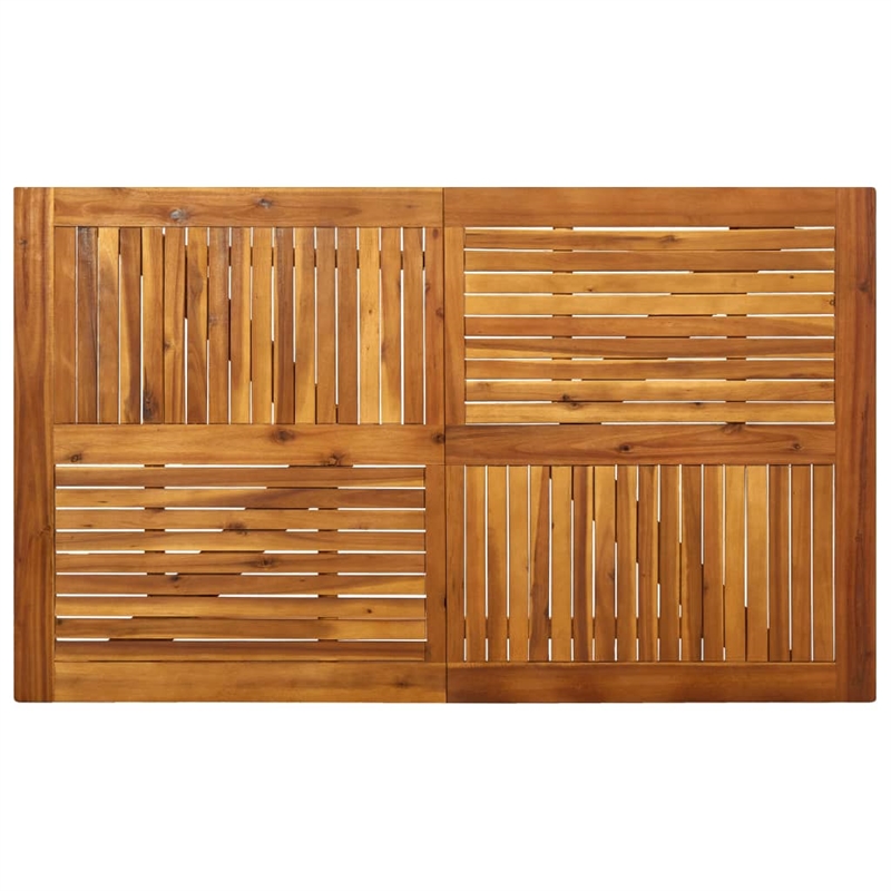 vidaXL Solid Acacia Wood Standard Dining Set in Brown