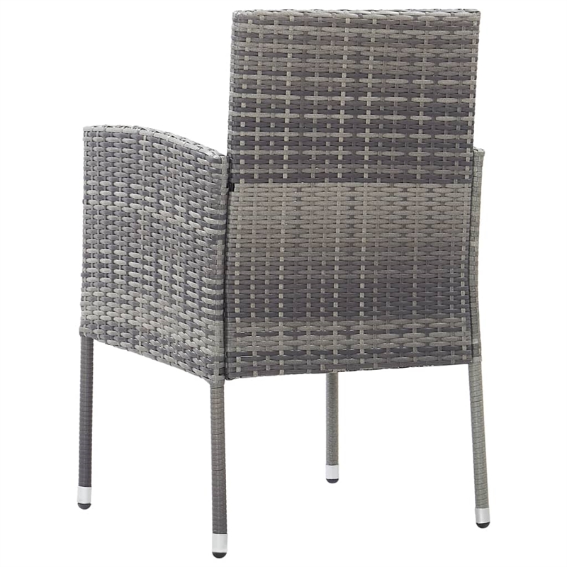 vidaXL Dining Set in Anthracite/Dark Gray