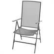 vidaXL Steel With E-Coated and Powder-Coated Dining Set in Anthracite/Gray