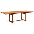 vidaXL Solid Acacia Wood Large Extendable Garden Dining Set Natural/Brown