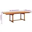 vidaXL Solid Acacia Wood Large Garden Dining Set Natural/Brown