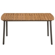 vidaXL Solid Acacia Wood Dining Set in Brown