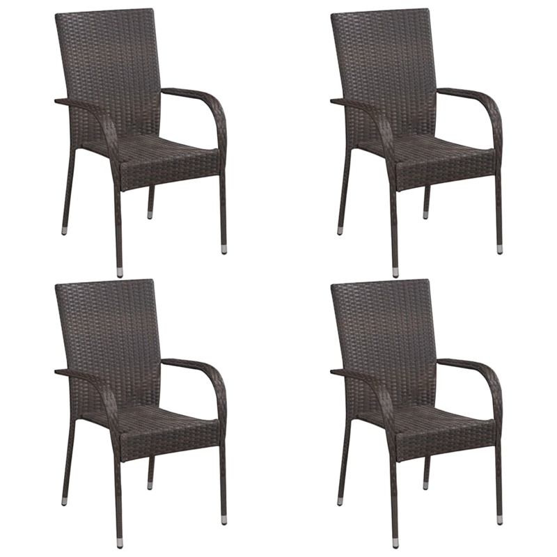vidaXL Solid Acacia Wood Dining Set in Brown