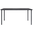 vidaXL Outdoor Dining Set in Black and Anthracite/Gray
