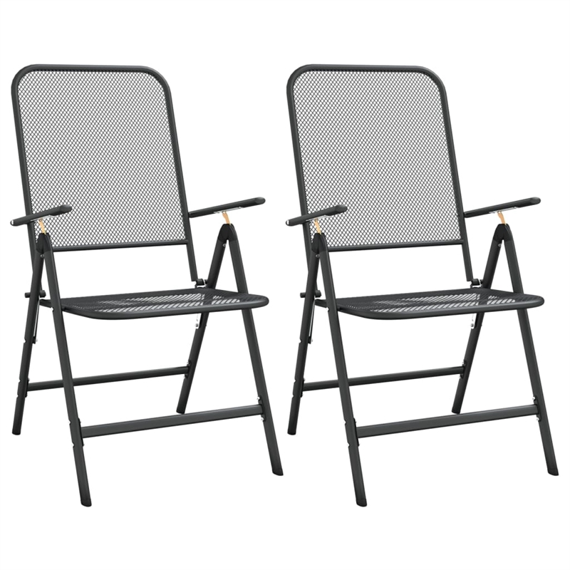 vidaXL Garden Dining Set in Anthracite/Gray