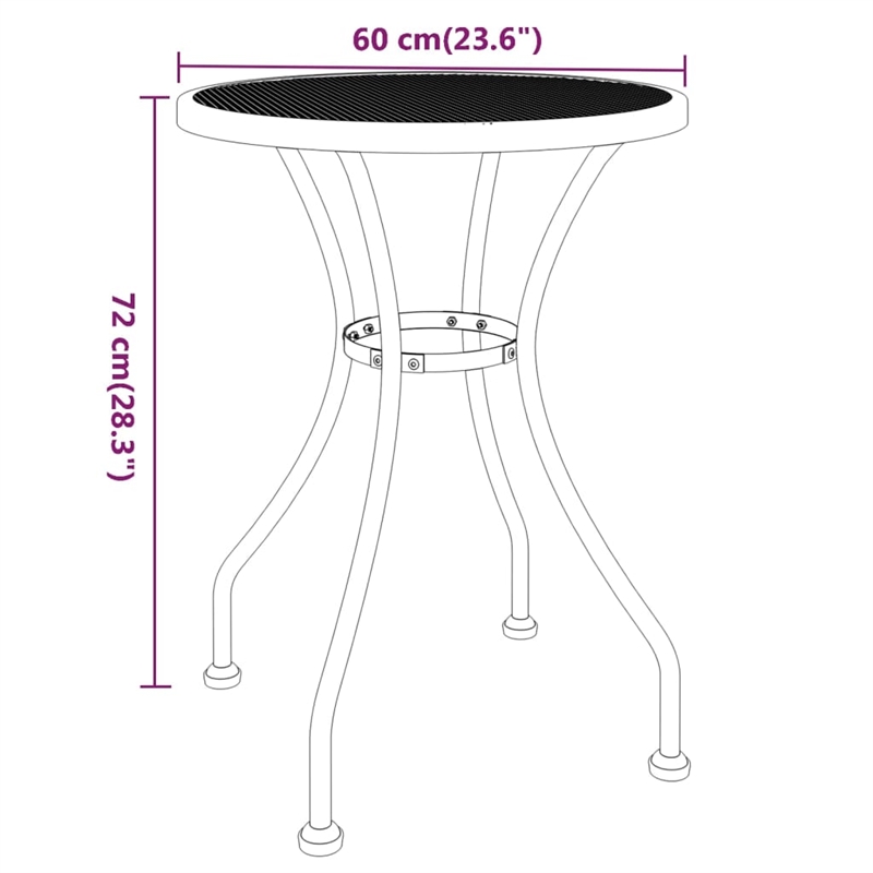 vidaXL Garden Dining Set in Anthracite/Gray
