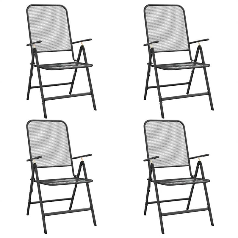vidaXL Garden Dining Set in Anthracite/Gray