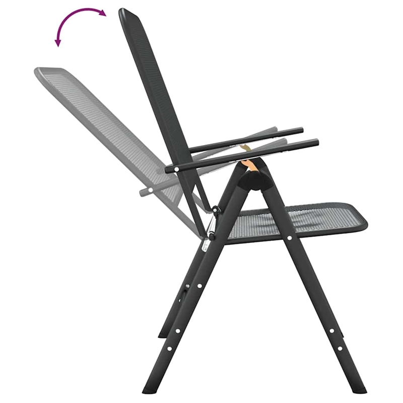 vidaXL Garden Dining Set in Anthracite/Gray