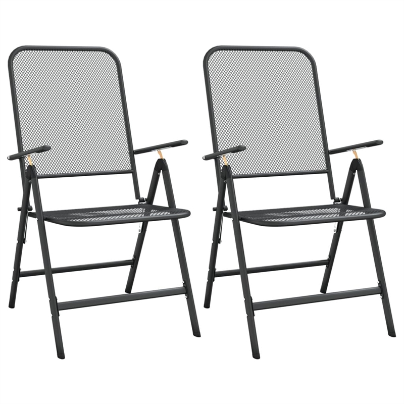 vidaXL Garden Dining Set in Anthracite/Gray