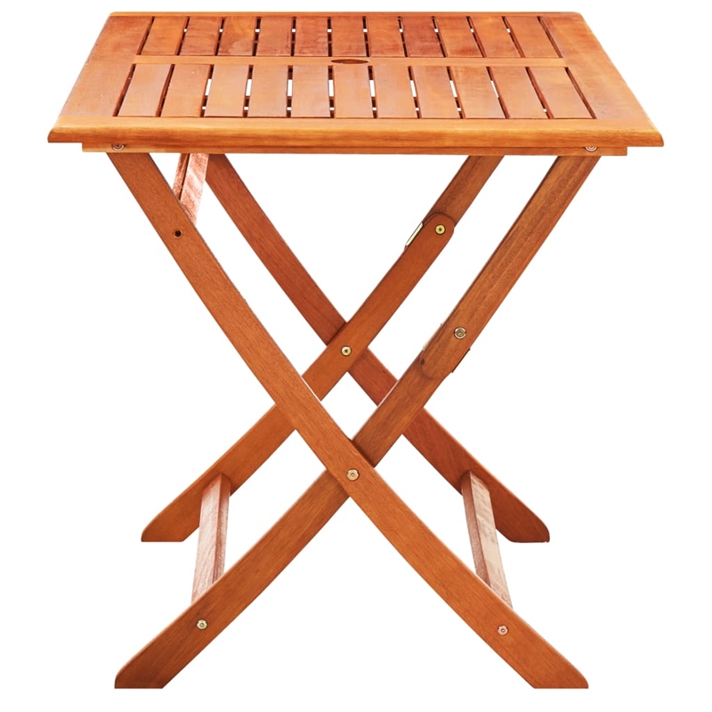 vidaXL Solid Eucalyptus Wood Standard Outdoor Dining Set in Brown