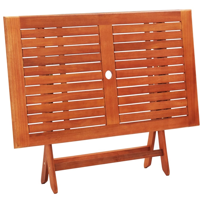 vidaXL Solid Eucalyptus Wood Standard Outdoor Dining Set in Brown