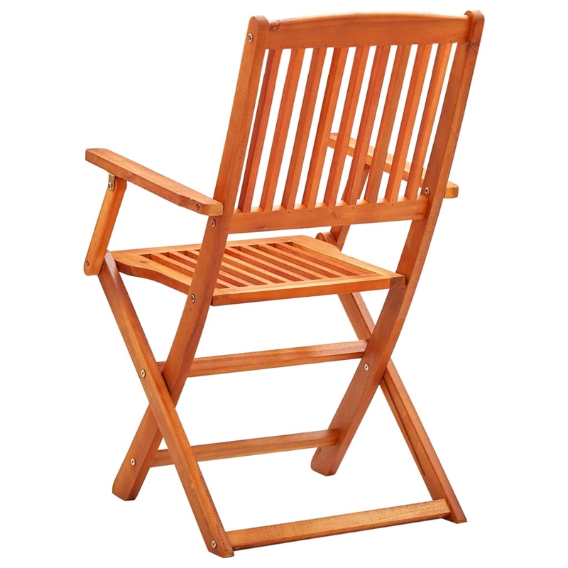vidaXL Solid Eucalyptus Wood Standard Outdoor Dining Set in Brown